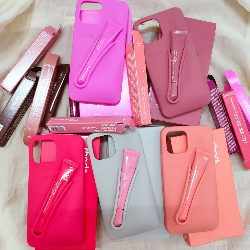 Multicolour Hailey New Color Lip Gloss Phone Case Lip Balm Peach/guava Gel Lip Care 3