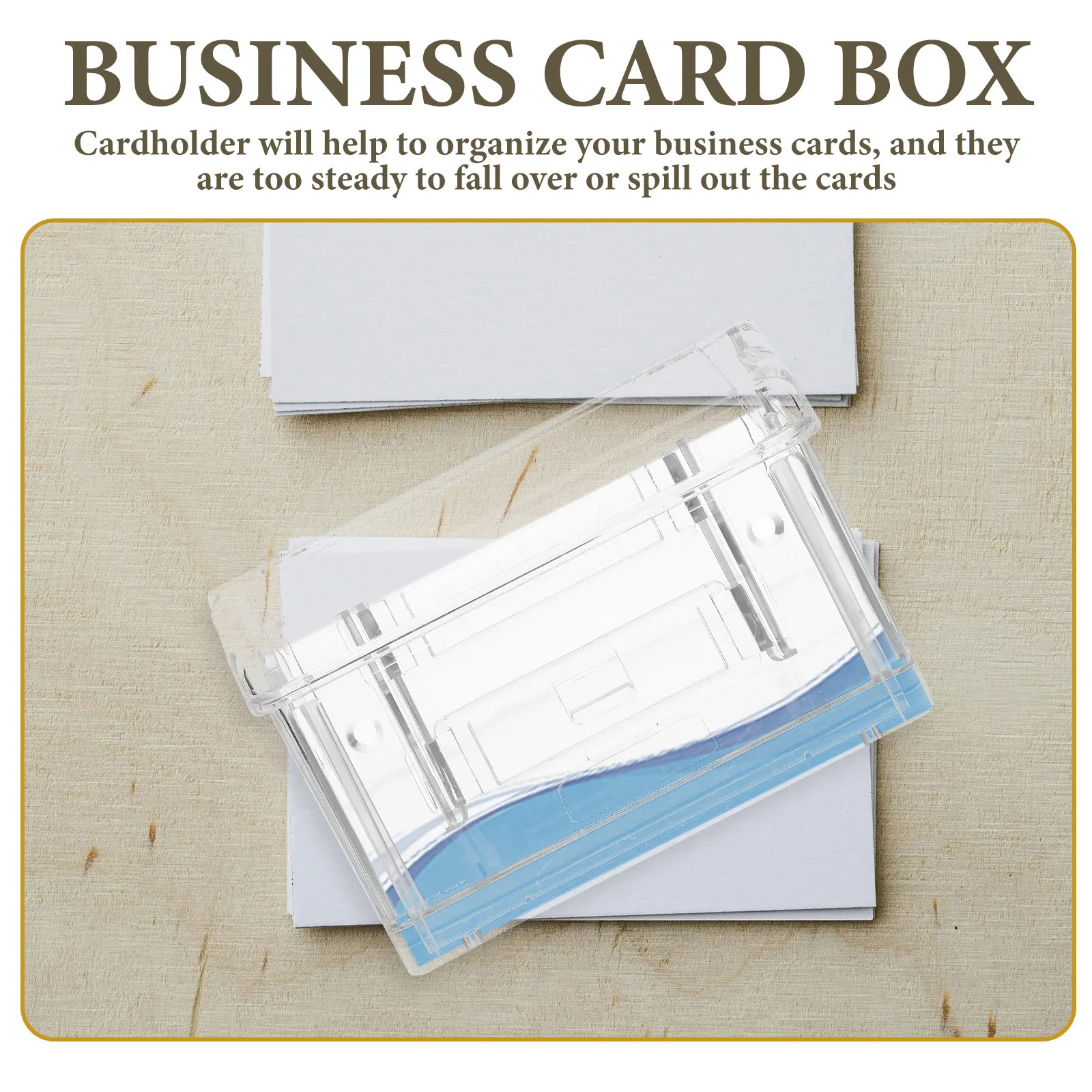 책상용 카드 디스플레이 홀더 탁상용 명함 홀더 컨테이너 카드 정리함 데스크탑