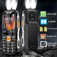 Large Screen Push Button Large Power Rugged Low Price Portable Mobile Phone Two Torchs Whatsapp Dual Sim FM Loud Soud Elderly 1