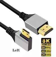 90 Degree Angle 8K 5K Micro HDMI To HDMI-compatible HDMI 2.1V Cable for TV PC Digital Camera Sony A6400 GH4 Tablet  Hdmi Cable - Image 4