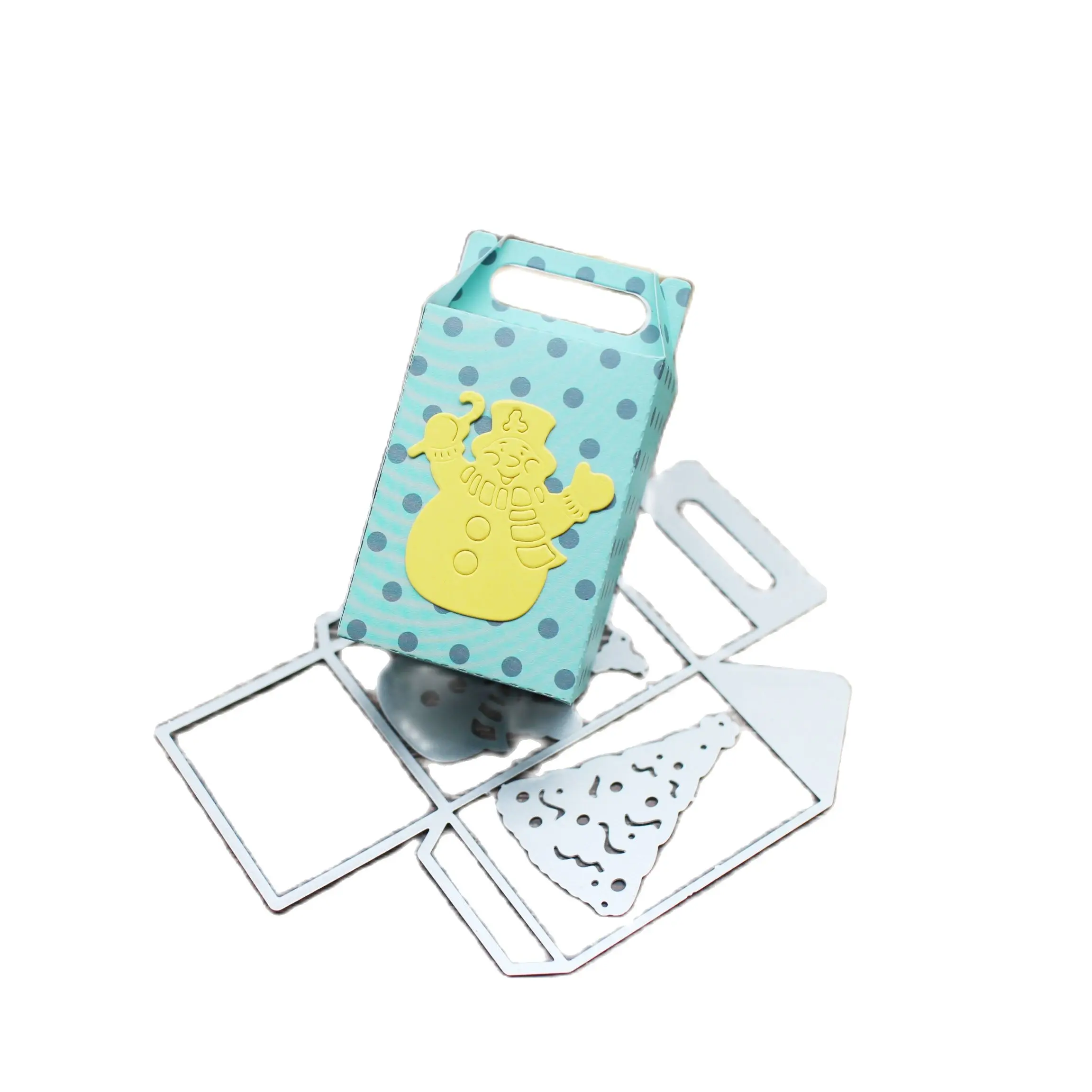 

Christmas stereo box carbon steel cutting knife die metal die DIY scrapbook for card paper business card album candy box