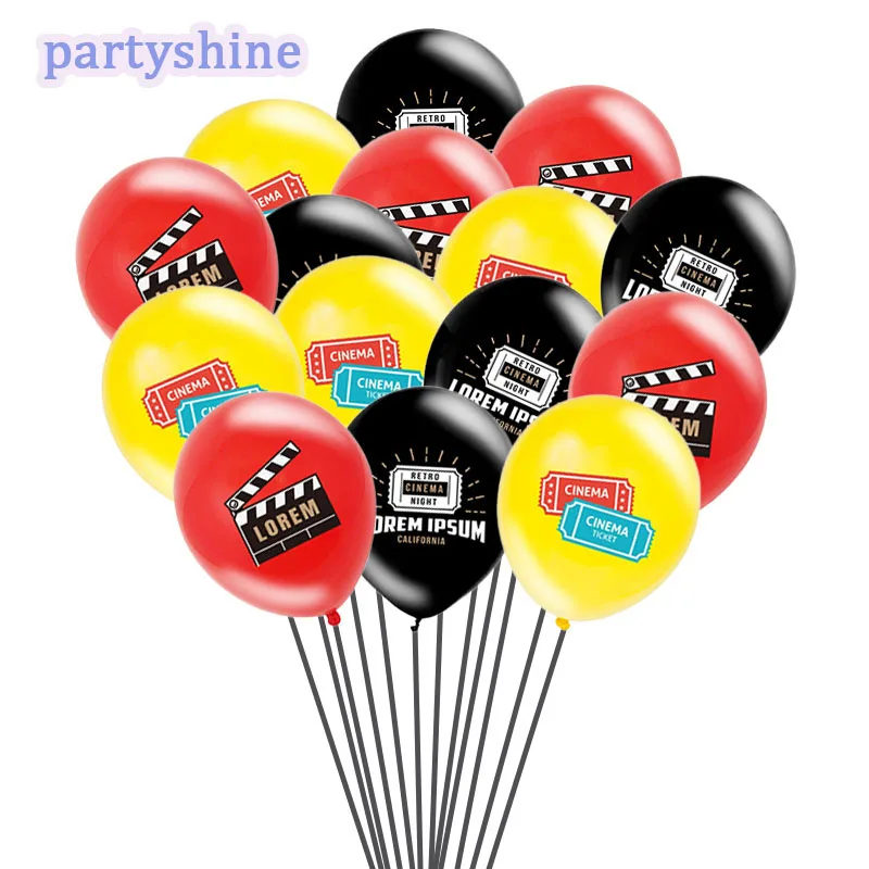 Opening Night Movie Party Supplies Balloon Bouquet Decorations Hollywood  Film Clapper