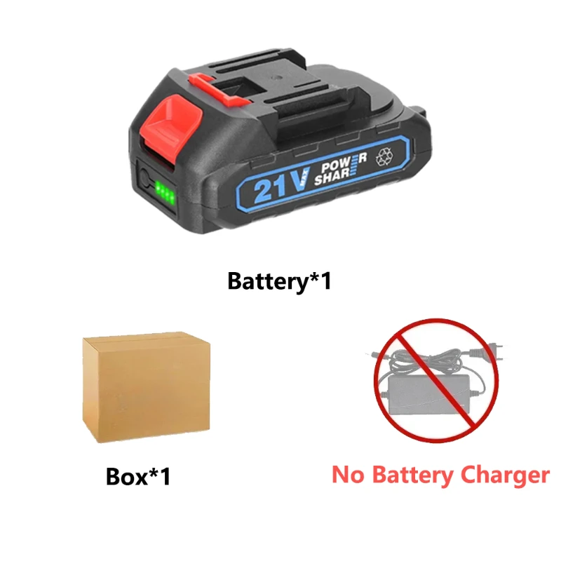 21V 2.0Ah Rechargeable Lithium Ion Battery with Indicator for