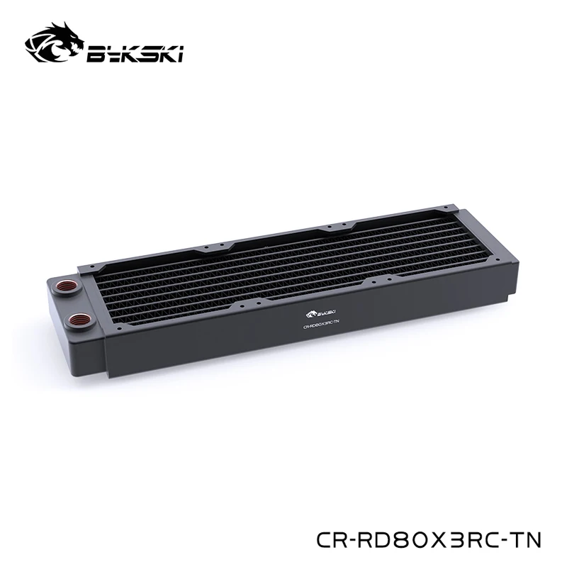 

Bykski Black Water Cooling 80mmx3 Copper Radiator,About 30mm Thickness 240mm Heat Sink For Server 8cm Fan,CR-RD80X3RC-TN