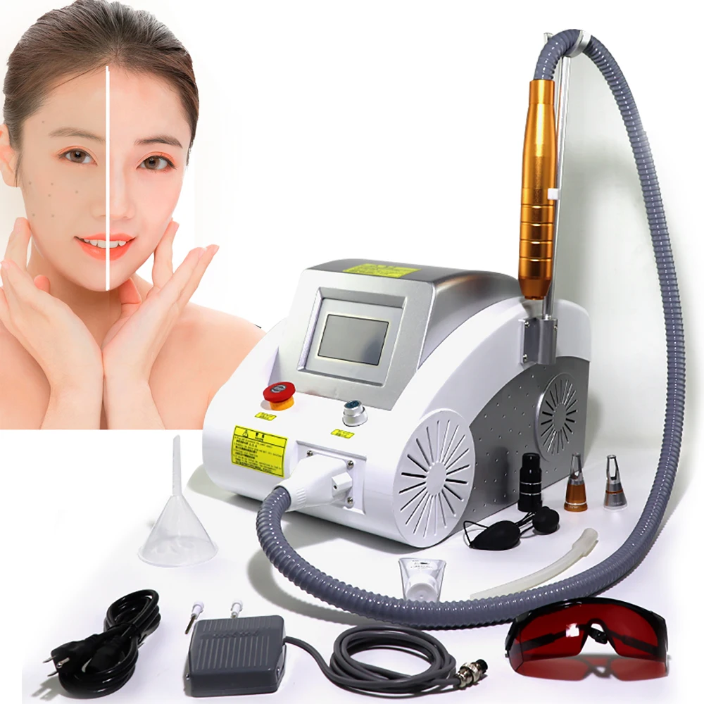 Hot Sale Nd Yag Laser Therapy Machine Tattoo Removal Machine Wrinkle Remover Peeling Carbon Beauty Salon Beauty 1000W