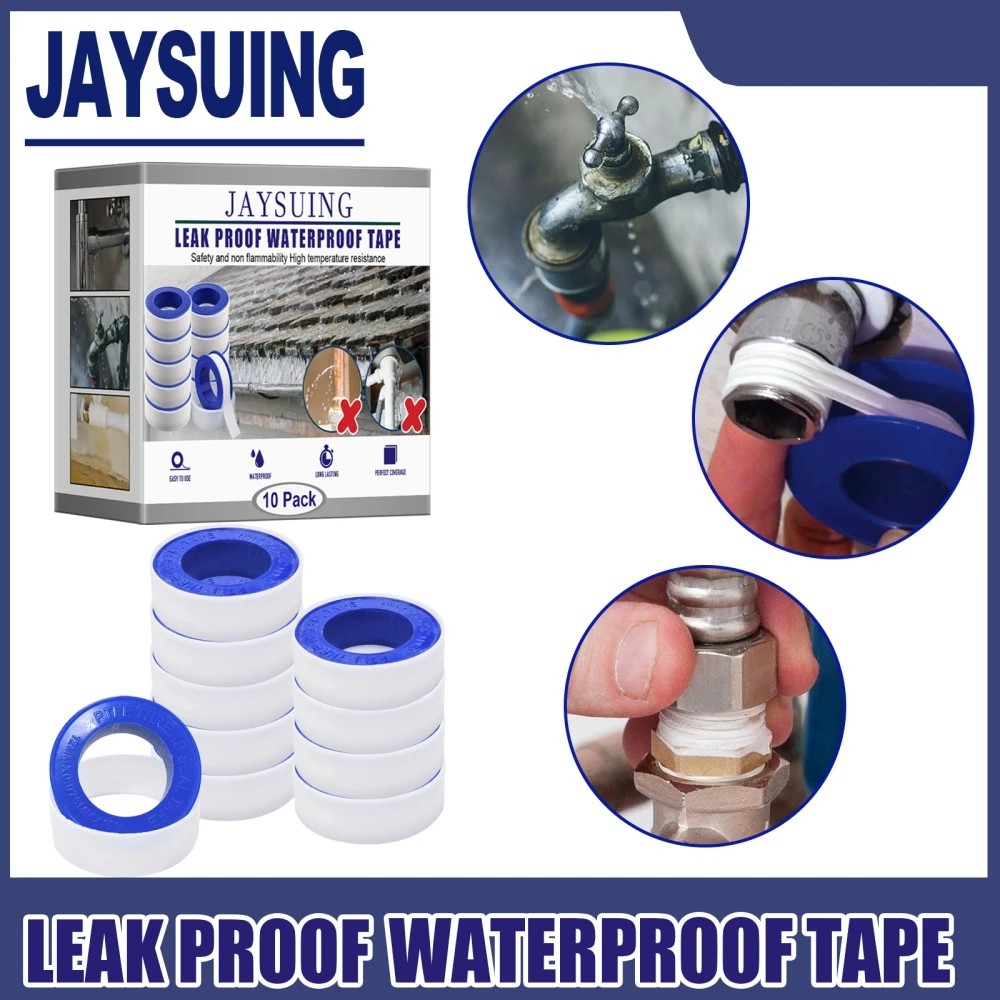 10Pcs Super Sticky Duct Repair Tape Waterproof Plumber Stop Leaks Tape