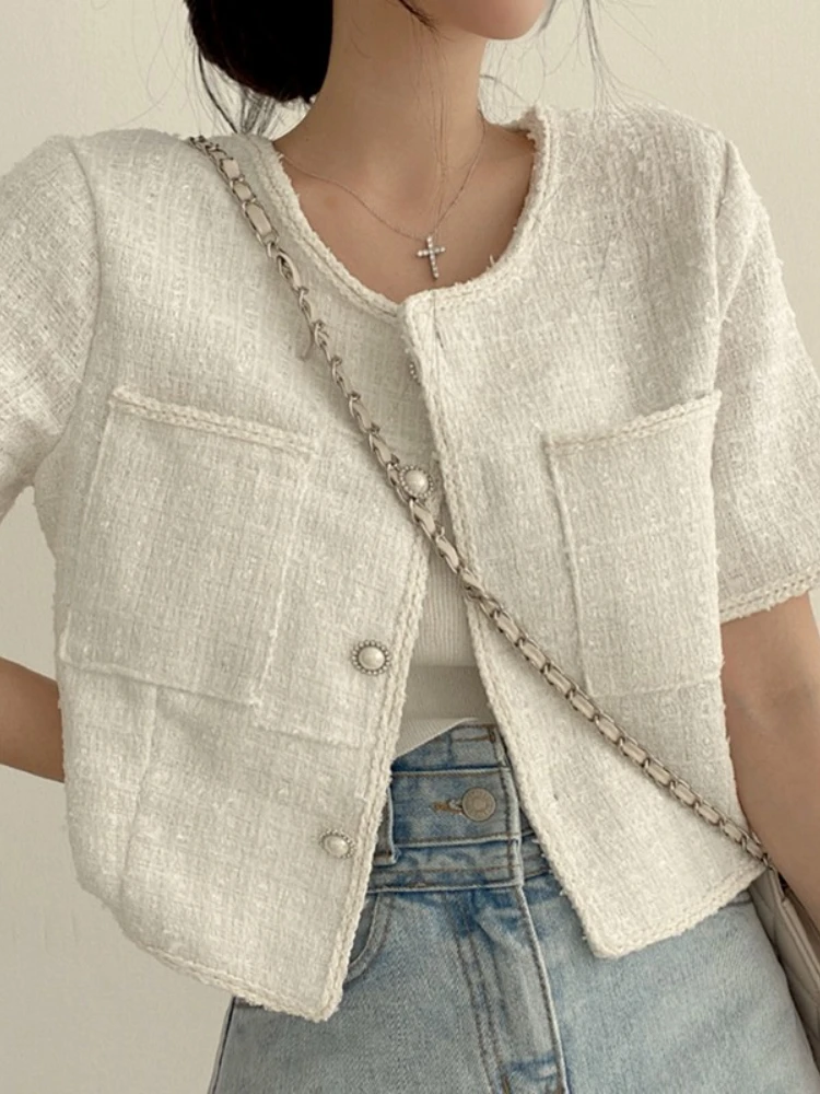 

French Design Sense Niche Small Fragrance Wind Jacket Cardigan Women's Summer New Ladies Foreign Style Fried Street Short Top