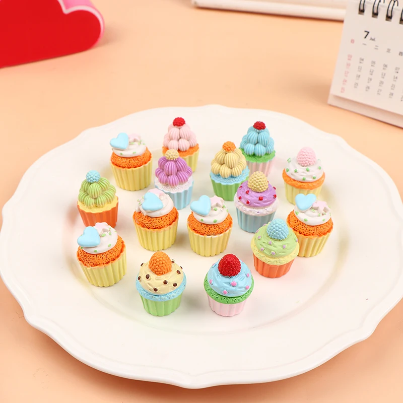 

1Pc Miniature Cup Cake Model Simulation Food Kitchen Toy Cakes Toy Kitchen Toy Doll House Kitchen DIY Accessories Модель Торта