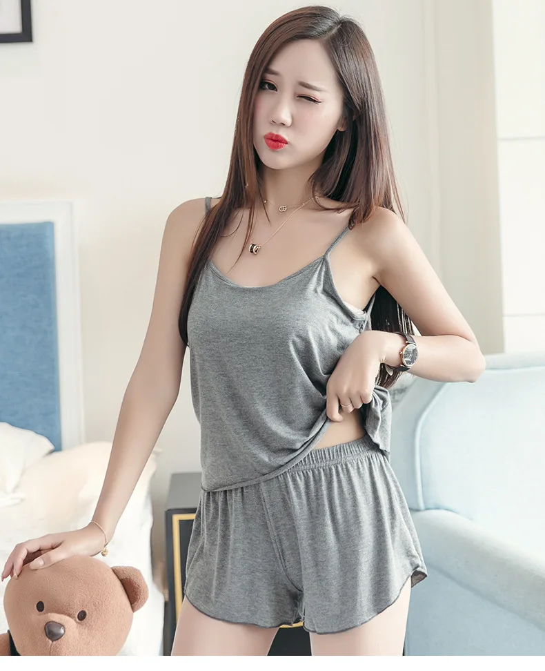 Nuovo set completo estivo da donna di grandi dimensioni, comodo e semplice, con imbracatura, sexy, due pezzi, pantaloncini larghi, pamas_voghion.com