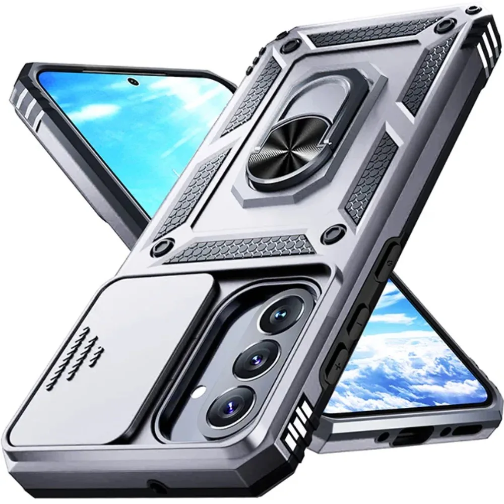 Rugged Military Grade Anti-Drop Case with Magnetic Ring Stand