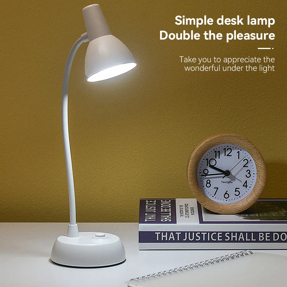 LED Eye Protection Book Night Light Adjustable Angle Mini Clip-On Study Desk Lamp AA Battery USB Plug-in for Bedroom Reading 3