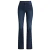 A 2024 early spring new high waisted deep blue midline slim fit and slim fit large horn denim women's pants MO508 2