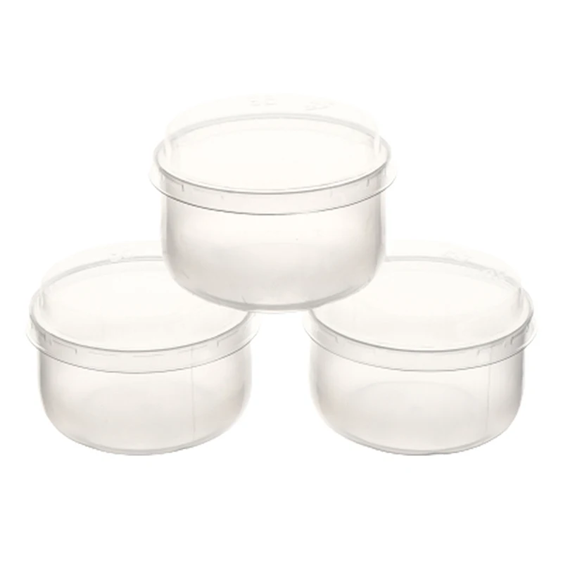 Transparent Baking Pudding Cup 10Sets with Lid