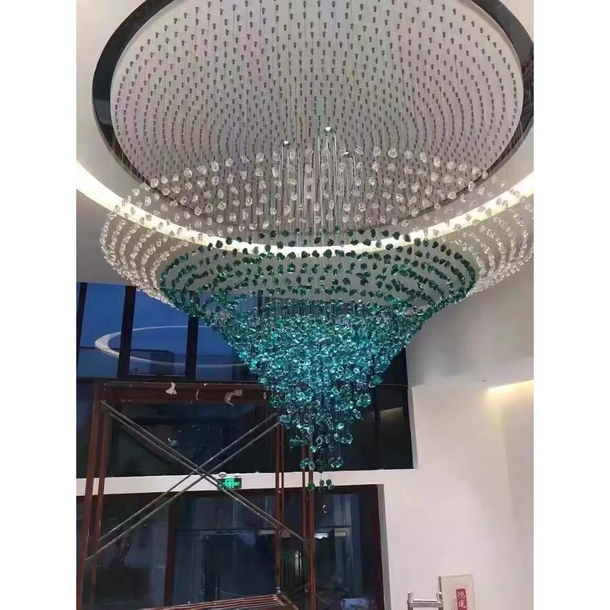 Modern LV Luxury Crystal Hanging LED Chandelier Light-MEGA LIGHTING