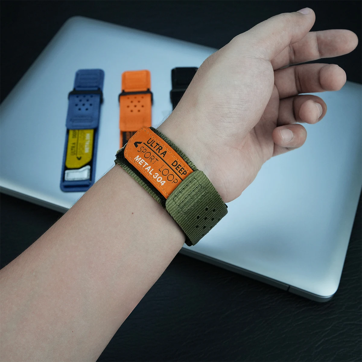 Breathable Nylon Sports Strap - 20mm/22mm Adjustable Band