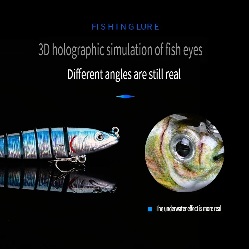 Fishing Lures Bass Trout Multi Jointed Swimbait Slow Sinking Bionic Lifelike Freshwater Saltwater Artificial Bait Wobbler Minnow