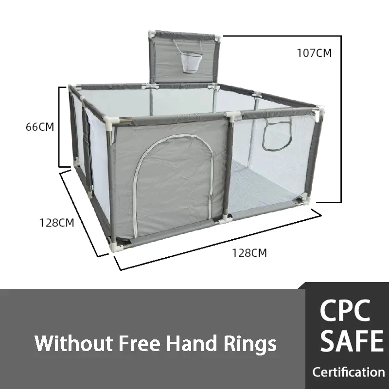 IMBABY גן משחקים לתינוקות אפור גן פעילות גדול לתינוקות פעילויות בטיחות למשחקי תינוקות פארק משחקים לילדים