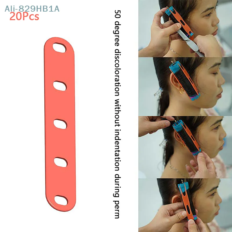 

20Pcs Barber Shop Perm Band Hair Perm Rods Hair Rollers Cold Wave Rods With Elastic Rubber Band Professional Styling Tools