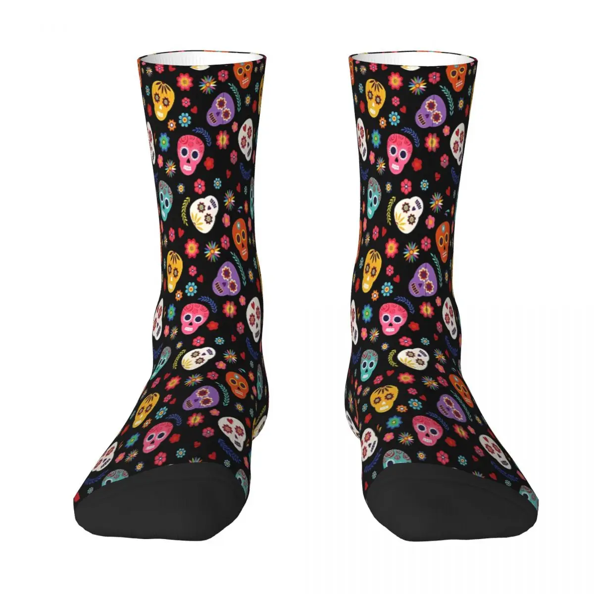 

Cute Mexico Mexican Skull Skulls Sock Socks Men Women Polyester Stockings Customizable Design