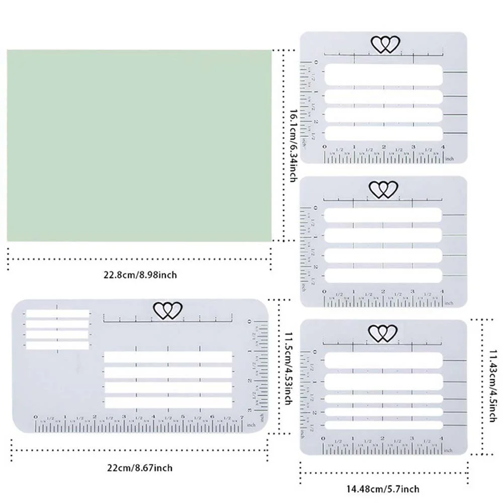 

4pcs4 Style Envelope Address Guide Letter Templates Suitable For A Wide Range Of Envelope Painting Letter Card Templates