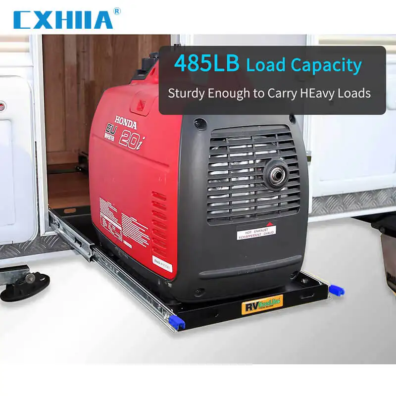 CXHIIA Industrial Ultra Heavy Duty Drawer Slides with Lock , CXD2576, 3-Fold Full Extension, Ball Bearing, ,Side Mount 1-Pair