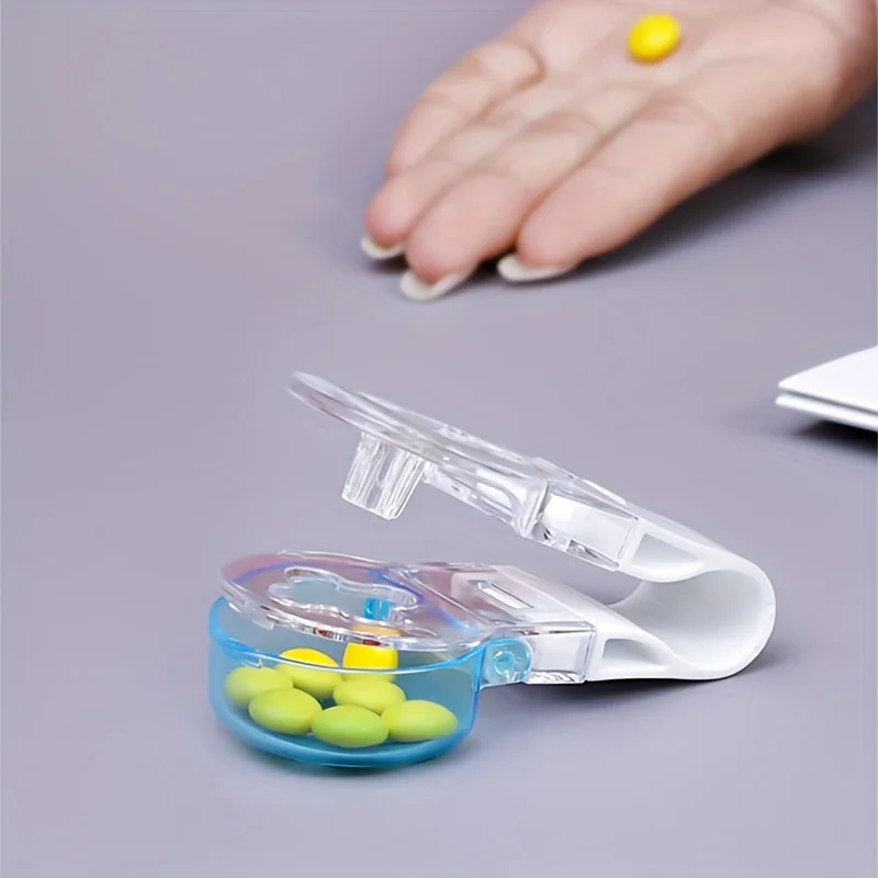 Compact & Ergonomic Pill Popper with Storage - Safe, Easy-Open Medicine Organizer and Travel-Ready Aid
