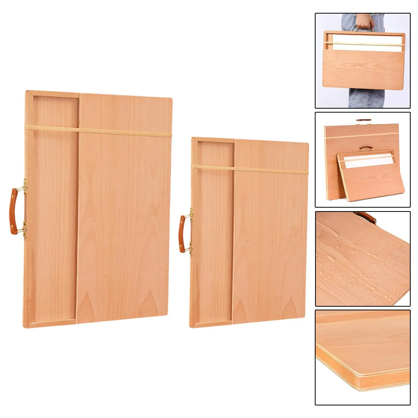 Portable Drawing Board Drawing Board Wooden Easel Painting Board with Drawer Painting Tool Art Board for Drawing and Painting