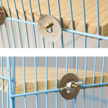 Fan-shaped Bird Parrot Wooden Stand Rack Bird Cage Accessories Perch for Small Animal Chinchilla Squirrel Hamster Stand Board 6
