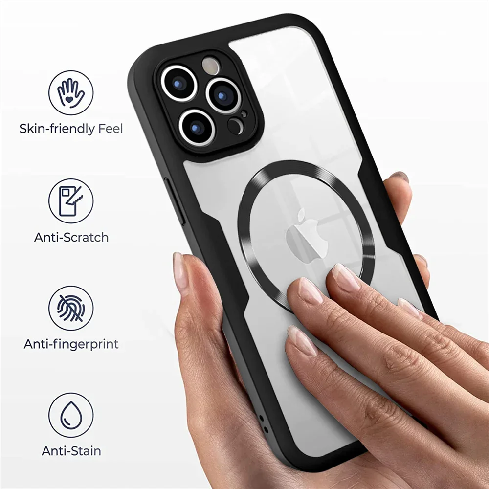 Enhanced 360° Full Coverage Protective Phone Case with MagSafe Compatibility