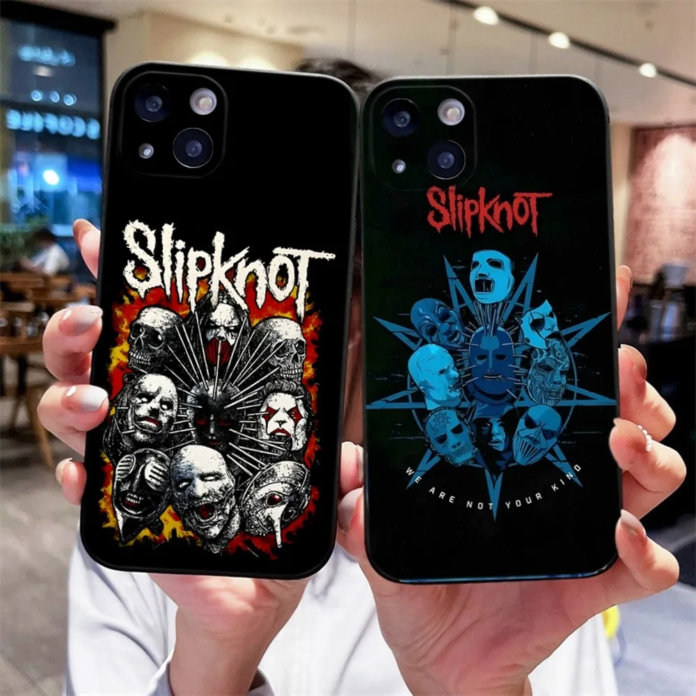 

S-Slipknots Phone Case For iPhone 15,14,13,12,11 Plus,Pro,Max,XR,XS,X,7,8 Plus,SE,Mini Silicone Soft