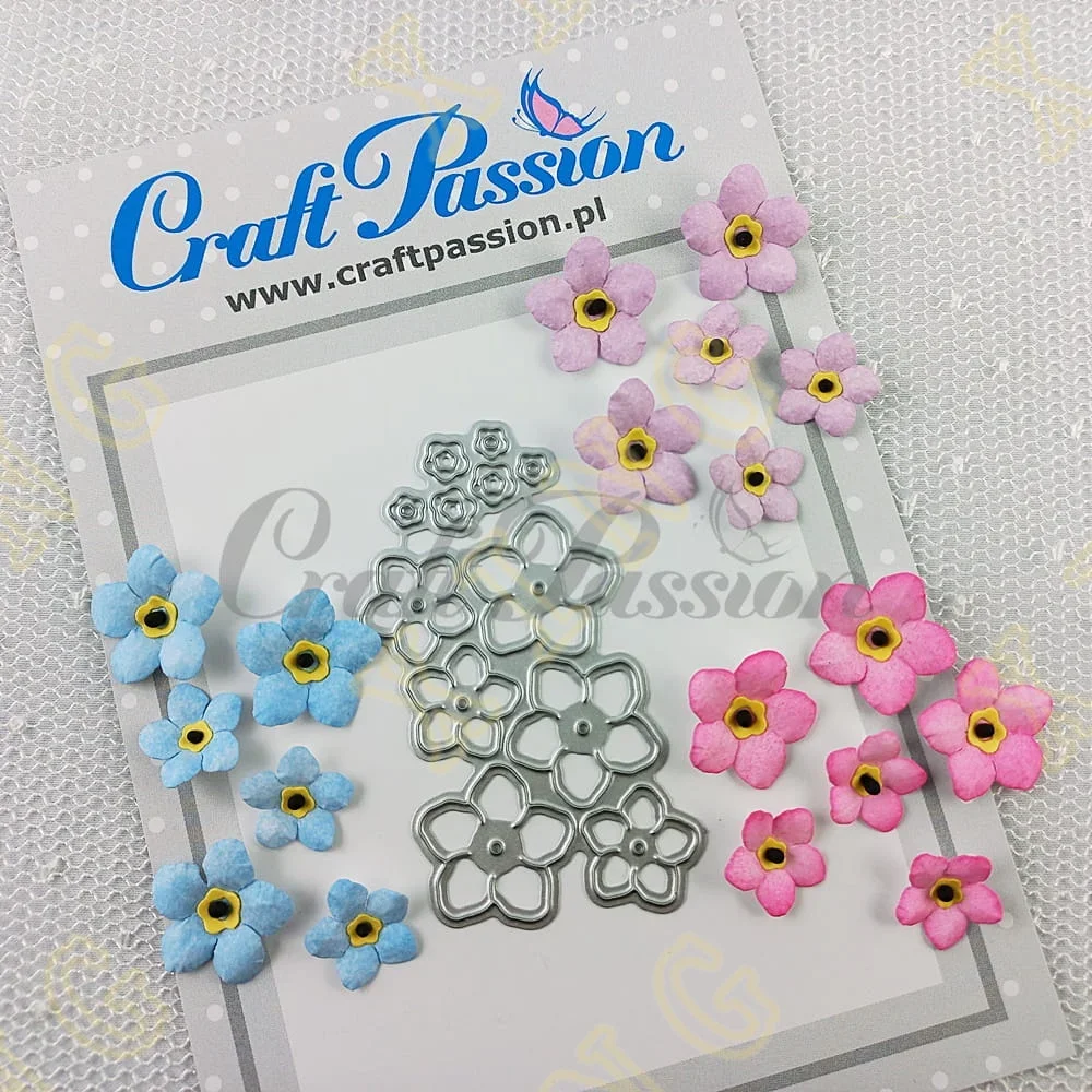 

2024 Forget-Me-Not Flowers Metal Craft Cutting Dies DIY Scrapbook Paper Diary Decoration Card Handmade Embossing New Hot Selling