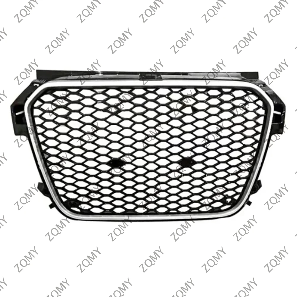

With/Logo For Audi A1/A1L/S1 2010-2013 2014 2015 Car Front Bumper Grille Centre Panel Styling Upper Grill (Modify RS1 style)