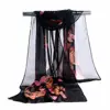 8 Colors Women's Long Chiffon Scarf Butterfly Flower Print Soft Wrap Shawl Silk Ladies 4