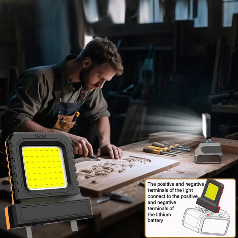 Waterproof LED Work Light for 18V-21V Li-ion Battery