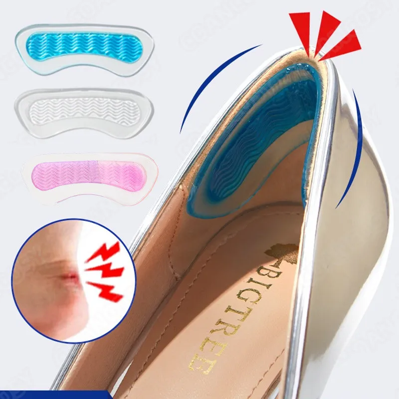 

1Pair Women High Heels Inserts protector Foot feet Care Shoe Pad Insole Cushion Silicone Gel Heel Liner Grips Protector Sticker