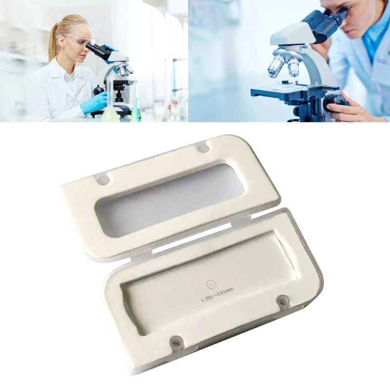 Eyepiece Calibration Ruler Slides 0.01mm Microscope Micrometer Microscope Calibration Slide Stage Micrometer