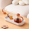 Double-layer Plastic Drain Tray Parlor Multi-purpose Tea Coffee Cup Fruit Tray Rectangle Kitchen Tableware Storage Drain Rack 3