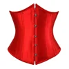 Gothic Sexy Underbust Corset Waist Trainer Slimming Lingerie Shapewear Women Lace-up Girdling Corselete Faja Body Shaper Clothes - 2-9015 Red, M