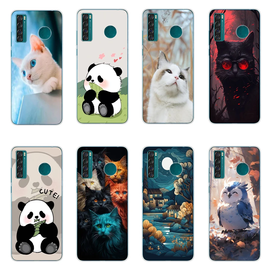 4 Per Custodia Tcl 10 Se/30 Se/20 Se Custodia Protettiva In Silicone Morbido Tpu