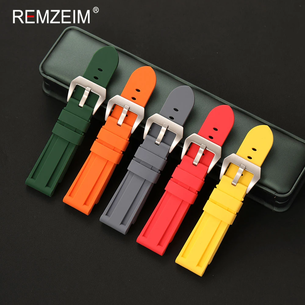 Waterproof Silicone Sport Watch Strap - Durable & Comfortable Replacement Wristband