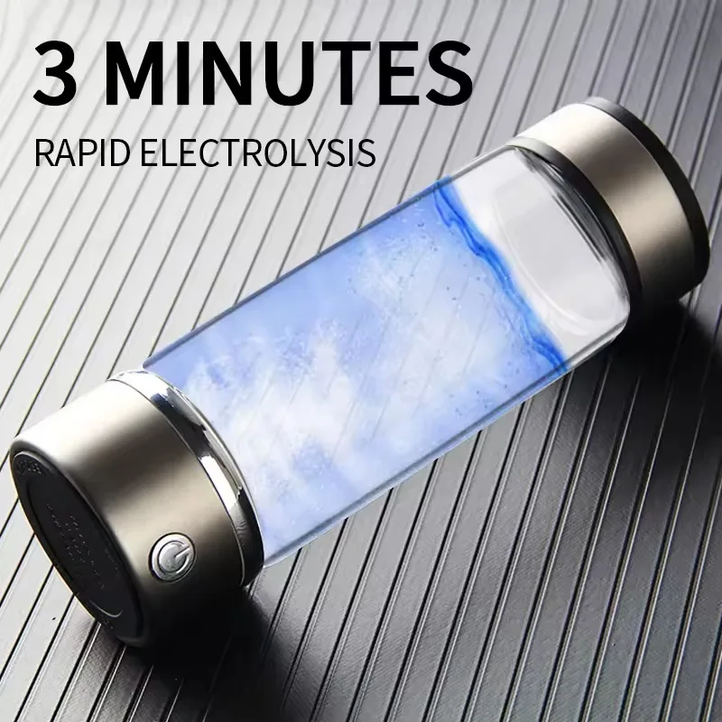 แบบพกพาไฟฟ้าเครื่องกําเนิดไฮโดรเจนถ้วยน้ํากรอง Ionizer Maker บํารุงฟื้นฟูเปลี่ยนสีผมพร้อมเคลือบเงาผมในขั้นตอนเดียวสีผมติดทนนาน 2 เดือนลดการหลุดร่วงของเส้นผมปลอดภัยไร้สารไฮโดรเจนถ้วยน้ํา Anti-Aging ขวดน้ําไฮโดรเจน 1