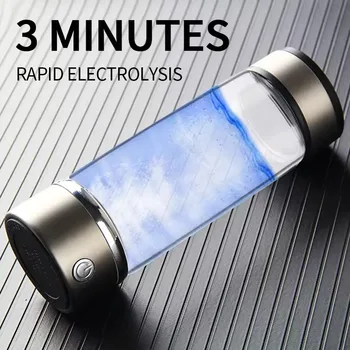 แบบพกพาไฟฟ้าเครื่องกําเนิดไฮโดรเจนถ้วยน้ํากรอง Ionizer Maker บํารุงฟื้นฟูเปลี่ยนสีผมพร้อมเคลือบเงาผมในขั้นตอนเดียวสีผมติดทนนาน 2 เดือนลดการหลุดร่วงของเส้นผมปลอดภัยไร้สารไฮโดรเจนถ้วยน้ํา Anti-Aging ขวดน้ําไฮโดรเจน 1