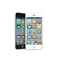 Children's English mobile phone color lighting charging puzzle toy early education machine English simulation telephone 1