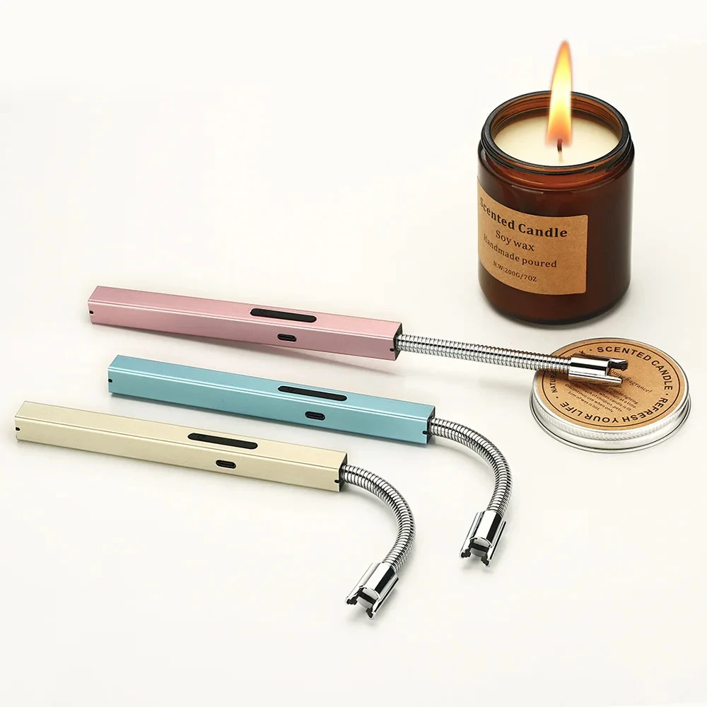 

Electric Plasma USB Type-C Fast Charging Metal Elbow Arc Lighter Windproof Barbecue Candle Gas Stove Pulse Lighter Kitchen Tools