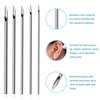 10/20/100PCS Sterile Piercing Needles Surgical Steel Body Piercing Needle Disposable 12G 14G 16G 18G 20G For Nose Lip Supply 4