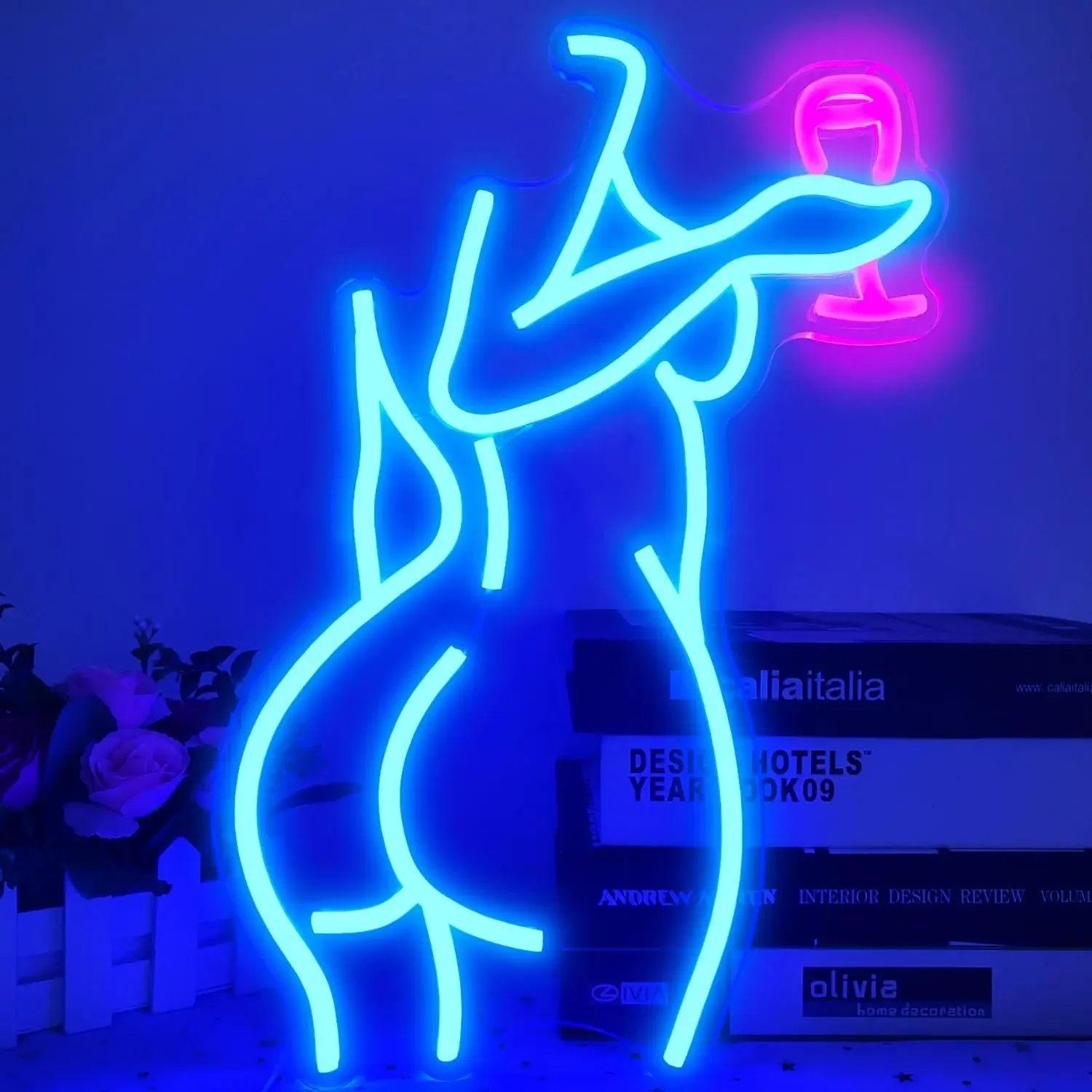 Sexy Lady Neon Signs」のネオンサイン ネオン管 Amazon.com : Lady Back Neon Sign Green LED Sexy Lady Neon
