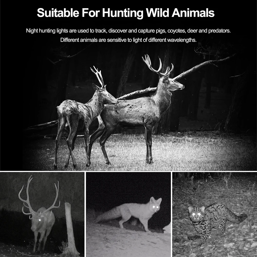 Description Picture 5 of item850nm/940nm LED Infrared Flashlight Zoomable IR Illuminator Hunting Night Vision Torch Linterna Tactical Weapon Gun Lights