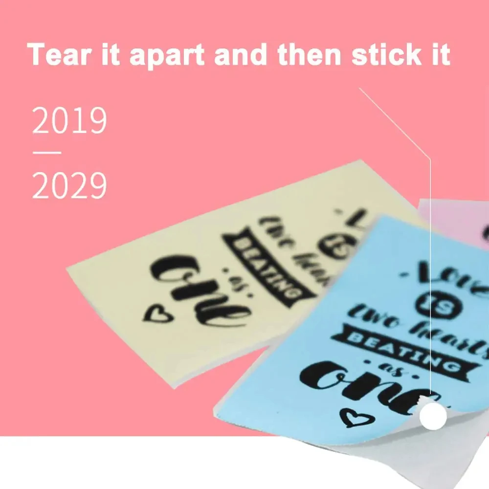 HD Mini Thermal Paper Labels Sticker Colors Photo Papers 56mm Rolls For PeriPage Paperang Meow Phomemo Niimbot Portable Printer