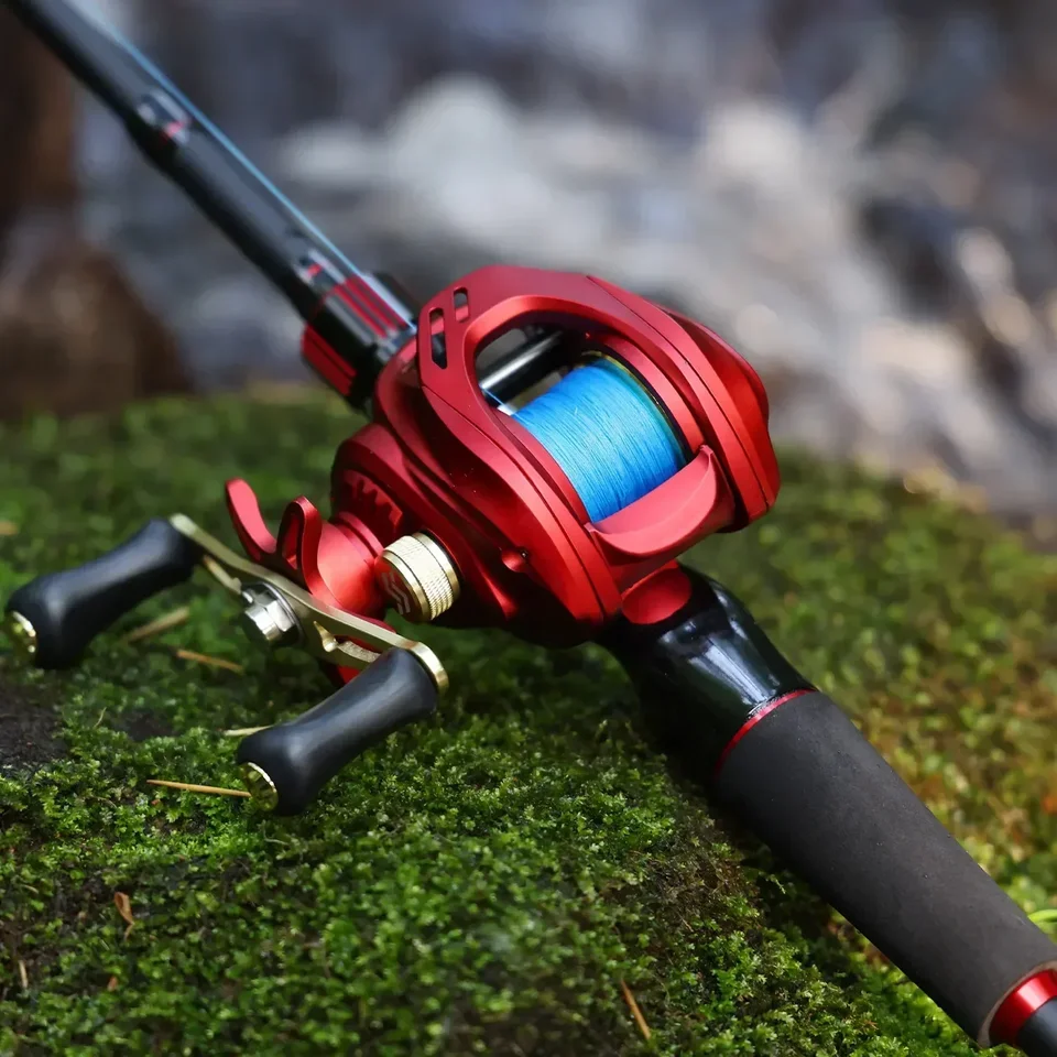 Sougayilang炭素繊維釣具、鋳造リールとロッドセット、ルアーロッド、最大ドラッグ8キロ、フィットのためのバス、パイク、トラウト、1.8メートル、2.1メートル Sougayilang炭素繊維釣具、鋳造リールとロッドセット、ルアーロッド