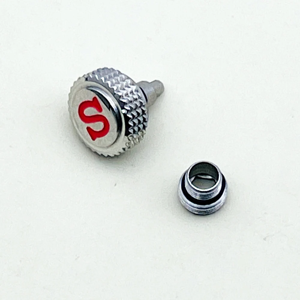 Enhanced Engraved 'S' Watch Crown with Tube Stem